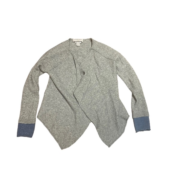 Gharani Strok London grey cashmere open front long sleeve crop cardigan medium - Picture 6 of 10